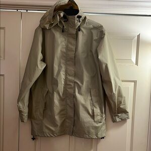 London Fog Tan Hooded Jacket